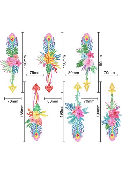 5d Tüy Dıy El Yapımı Yer Işareti Dekorasyon Kolye (Yurt Dışından)