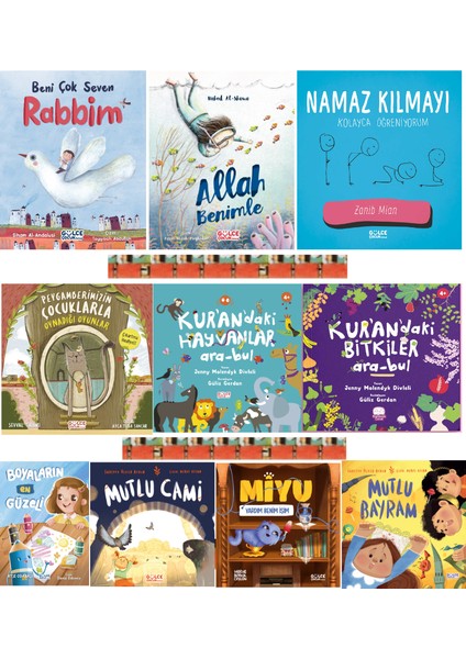 Beni Çok Seven Rabbim / Allah Benimle / Mutlu Bayram / Kurandaki Hayvanlar (10 Dini Kitap)