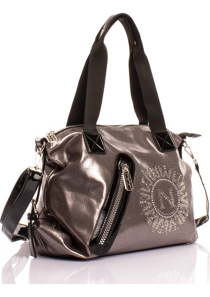 1058 Kadın Taşlı Omuz Çantası Gri fiyatları
