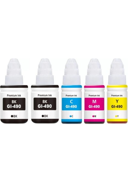 Duruink Canon Pixma G3400 GI-490 Uyumlu Muadil Mürekkep Seti 2X135ML Siyah + 3X70ML Renkli fiyatları