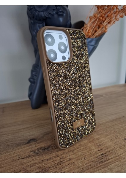 iPhone 16 Pro Uyumlu Işıltılı Taşlı Lüks İçi Kadife Kamera Çıkıntılı Swarovski Kılıf fiyatları