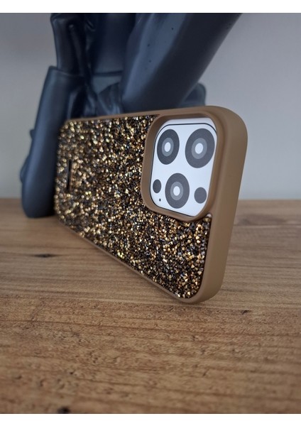 iPhone 16 Pro Uyumlu Işıltılı Taşlı Lüks İçi Kadife Kamera Çıkıntılı Swarovski Kılıf fırsatları