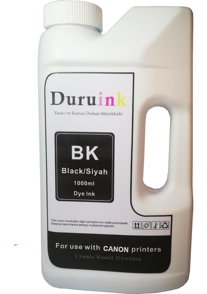 Duruink Canon Pixma G3411 GI-490 Uyumlu Muadil Mürekkep Seti 1000ML Siyah
