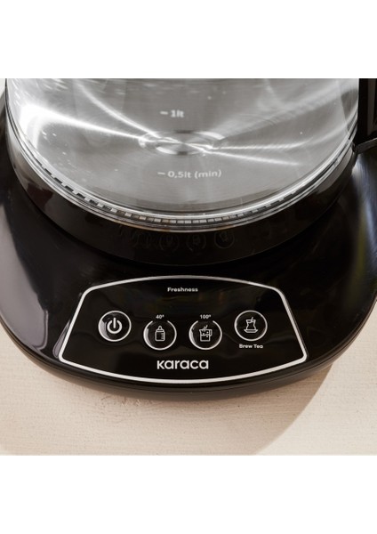 Konuşan Cam Çay Makinesi Su Isıtıcı ve Mama Suyu Hazırlama 1700W Starlight fırsatları