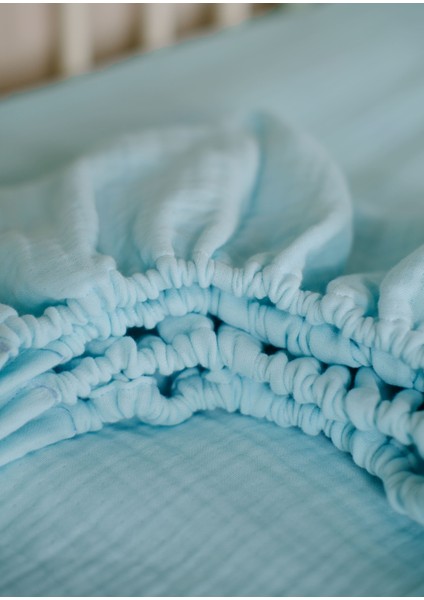 Muslin Bebek Nevresim Takımı 2 Yastık Kılıfı, Nevresim, Lastikli Çarşaf - Pamuk