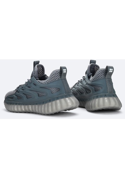 Erkek Gri Esnek Taban Sneaker Ayakkabı A41y8023