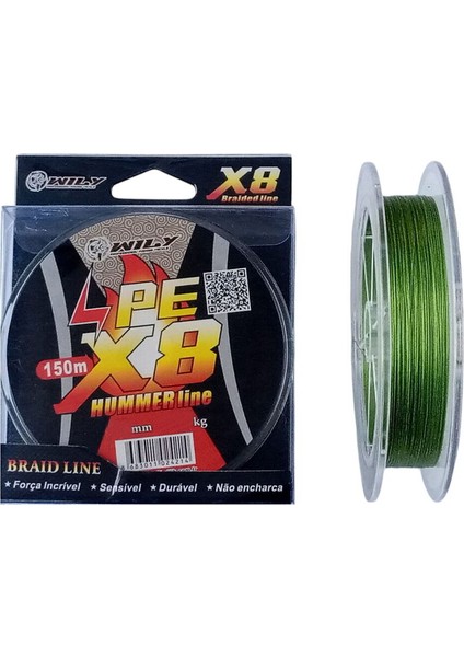 Hummer 8x 0,20MM 150M Ip Misina Yeşil