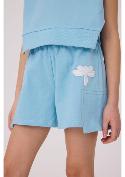 Bg Store Kız Çocuk Mavi Şort