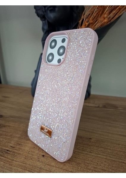 iPhone 15 Pro Max Uyumlu Işıltılı Taşlı Lüks İçi Kadife Kamera Çıkıntılı Swarovski Kılıf modelleri