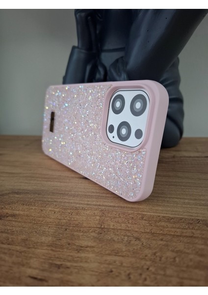 iPhone 15 Pro Max Uyumlu Işıltılı Taşlı Lüks İçi Kadife Kamera Çıkıntılı Swarovski Kılıf fırsatları