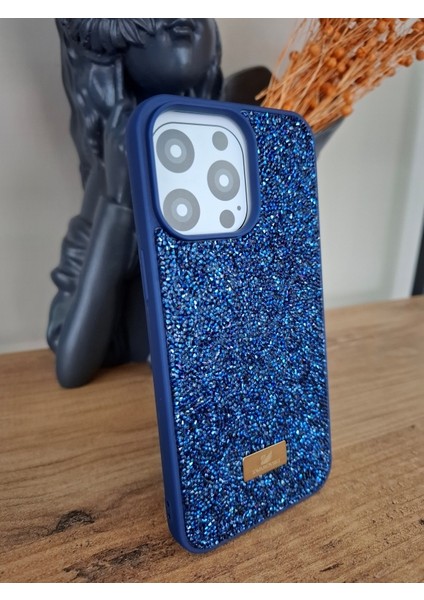 iPhone 15 Pro Max Uyumlu Işıltılı Taşlı Lüks İçi Kadife Kamera Çıkıntılı Swarovski Kılıf fiyatları