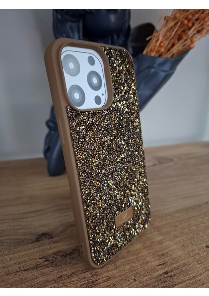 iPhone 15 Pro Max Uyumlu Işıltılı Taşlı Lüks İçi Kadife Kamera Çıkıntılı Swarovski Kılıf fiyatları