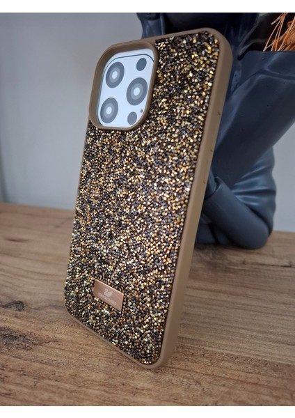 iPhone 15 Pro Max Uyumlu Işıltılı Taşlı Lüks İçi Kadife Kamera Çıkıntılı Swarovski Kılıf modelleri