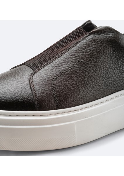 Erkek Kahverengi %100 Deri Esnek Taban Hafif Casual Ayakkabı A42Y8008 modelleri