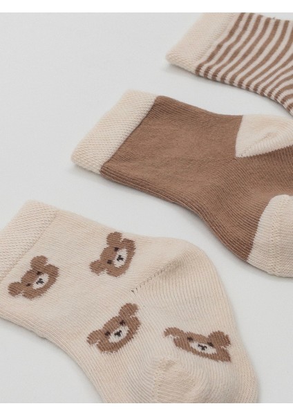 4'lü Organik Bebek Çorap Lacivert / (Gots) Seltifikalı Yenidoğan Organik Çorap modelleri