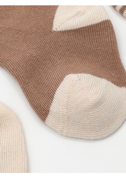 4'lü Organik Bebek Çorap Lacivert / (Gots) Seltifikalı Yenidoğan Organik Çorap fırsatları