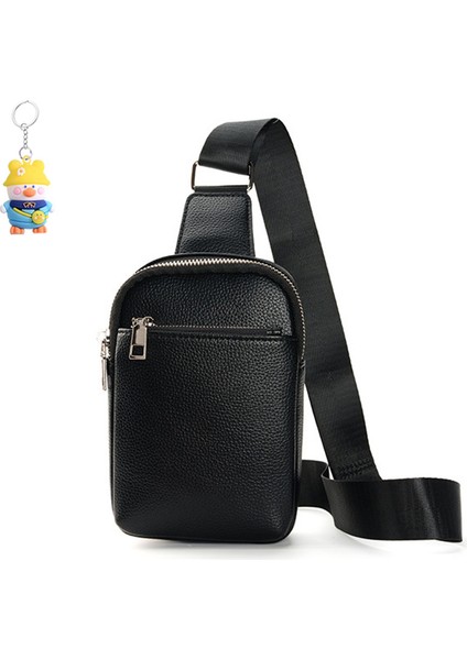 Erkek Göğüs Çantası Crossbody Çantası Mini Telefon Çantası Gündelik Küçük Çanta Spor Açık Sırt (Yurt Dışından)