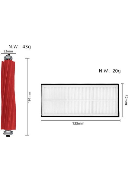 S7 Maxv Ultra,s7 Pro Ultra Robot Süpürge Yedek Parçaları Ana Yan Fırça Toz Torbası Hepa Filtre (Yurt Dışından)