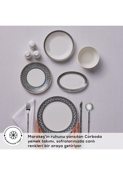 Forever Bone Cordoba 53 Parça 12 Kişilik Yemek Takımı