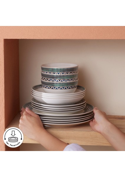 Forever Bone Cordoba 53 Parça 12 Kişilik Yemek Takımı