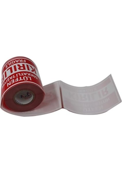 Etiketi Büyük Boy Kuşe, Fragile Label Yapışkanlı Etiket 100X150MM Ruloda 250 Adet Sticker, Koli Için Çıkartma Güvenlik Etiketi, Dikkat Kırılır Uyarı Etiketi, Paketleme Etiketleri