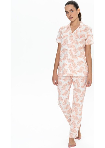 Kadın Somon Pijama Takım