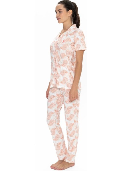 Kadın Somon Pijama Takım