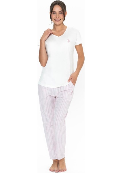 Kadın Ekru Pijama Takım