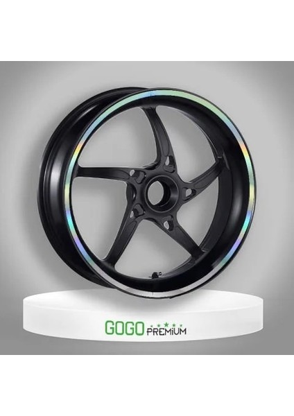 Hologramlı 7cm x 7 M Lüks 1 Set Jant Şeridi