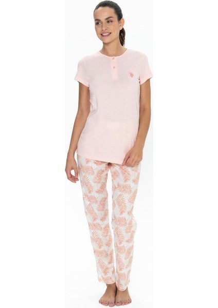 Kadın Somon Pijama Takım
