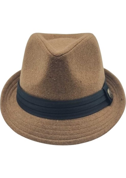 Kadın Lüks Trilby Kaşe Fötr Şapka