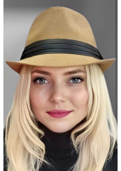 Kadın Lüks Trilby Kaşe Fötr Şapka fiyatları
