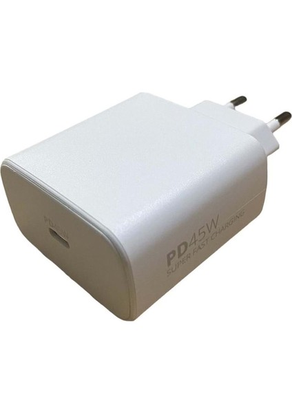 General Mobile Gm 24 Pro Ile Uyumlu 45W Pd Destekli Type-C Hızlı Şarj Adaptörü S45