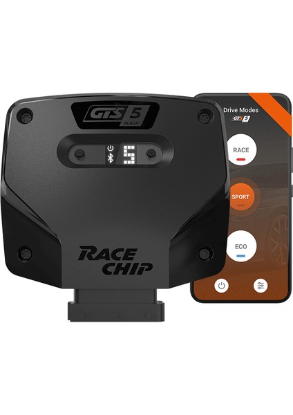Racechip Gts5 Black Bmw 5 Serisi G30, G31 530i, 530iX 2.0L 252 PS için App Uygulama Kontrollü Profesyonel Chip Tuning Kit Made in Germany