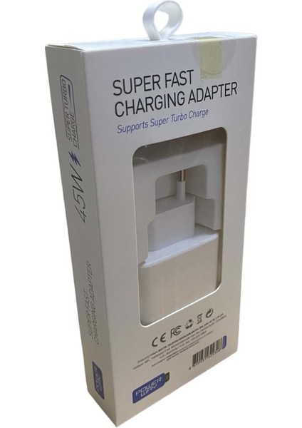 Poco F3 Ile Uyumlu 45W Pd Destekli Type-C Hızlı Şarj Adaptörü S45