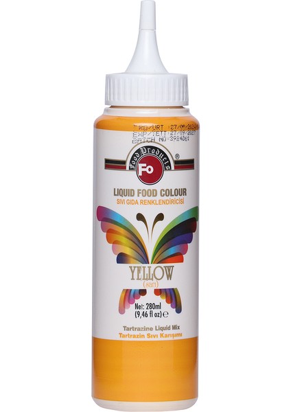 Sarı Sıvı Gıda Boyası 280 ml