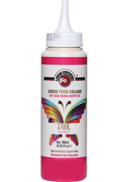 Gıda Boyası Pembe 280 ml
