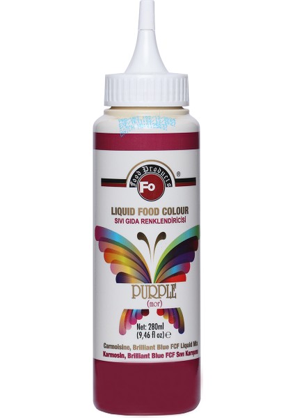 Mor Sıvı Gıda Boyası 280 ml