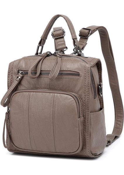 Yıkama Deri Sırt Askılı Kadın Çantası 21K Barcelona 1915 fırsatları