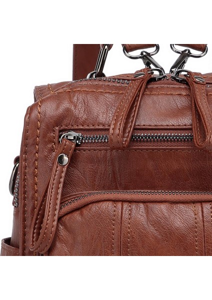 Yıkama Deri Sırt Askılı Kadın Çantası 21K Barcelona 1915 fiyatları