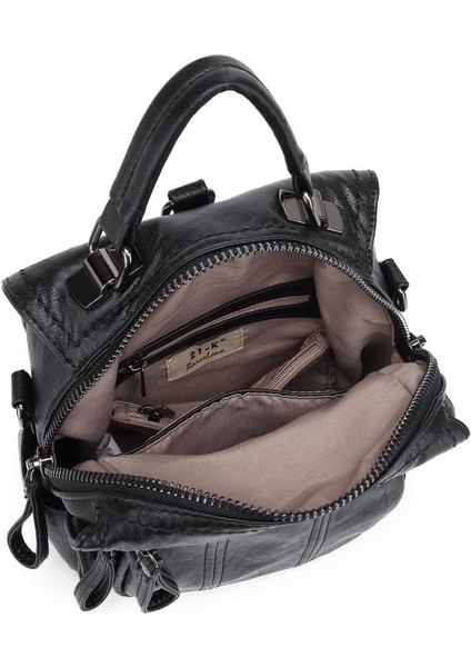 Yıkama Deri Sırt Askılı Kadın Çantası 21K Barcelona 1915 fırsatları