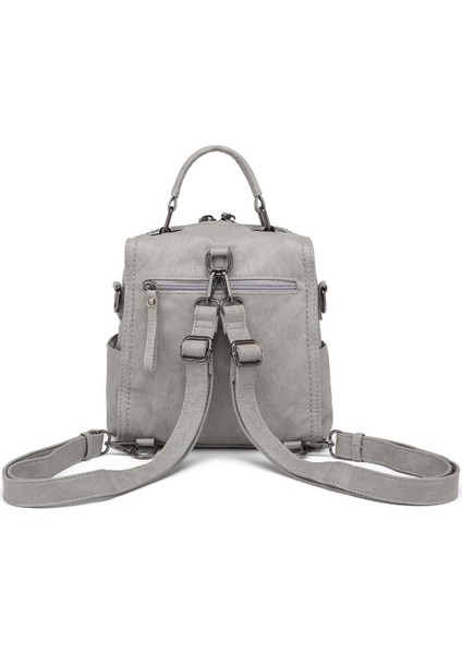 Yıkama Deri Sırt Askılı Kadın Çantası 21K Barcelona 1915 modelleri