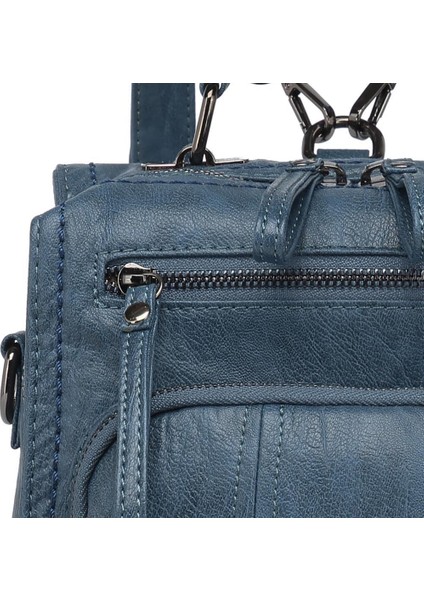 Yıkama Deri Sırt Askılı Kadın Çantası 21K Barcelona 1915 fiyatları