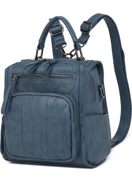 Yıkama Deri Sırt Askılı Kadın Çantası 21K Barcelona 1915 fırsatları