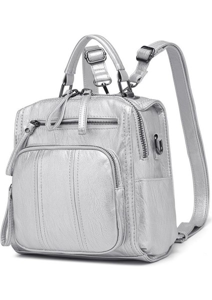 Yıkama Deri Sırt Askılı Kadın Çantası 21K Barcelona 1915 fırsatları