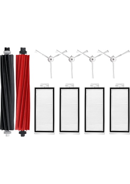 Q8 Max, Q8 Max+, Q5 Pro, Q5 Pro+ Robotlar Için 10PCS Yedek Yedek Parçalar Vakum Ana Yan Fırça Hepa Filtre (Yurt Dışından)