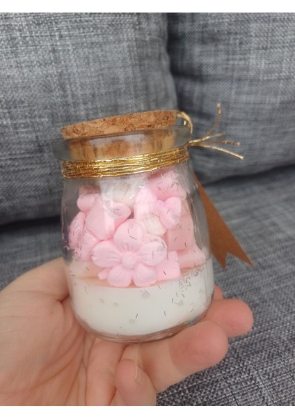 Mantar Tıpalı Cam Şişe Soya Wa x Mum Kavanozu, Dekoratif Mum, Hediyelik Mum, Noel,yeni Yil Hediye,yeni Iş,noel,doğumgünü,yeniev Hediyesi Dekoratif Hediyelik Mum