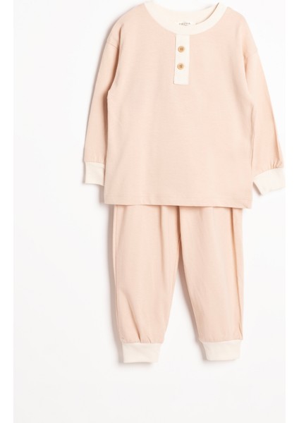 Mevsimlik Uzun Kollu Kız Erkek Çocuk Pijama Takımı