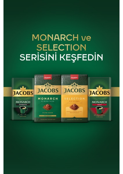 Set 8 adet Jacobs Monarch Filtre Kahve 500 gr