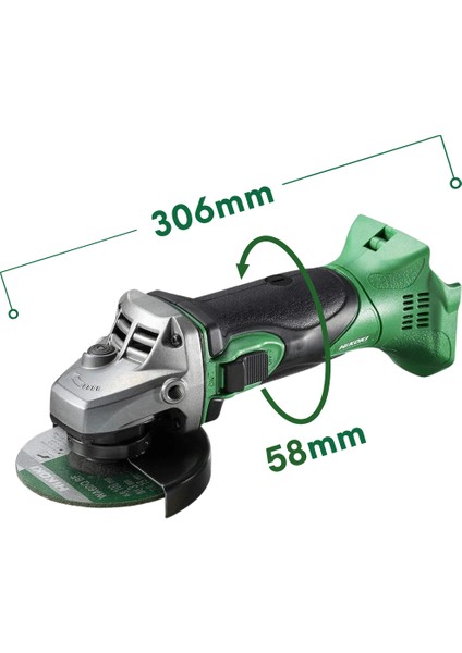 G18DSL2-2.0 18V/2.0AH 115MM Akülü Avuç Taşlama